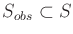 $ {S}_{obs} \subset {S}$