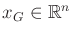 $ {x_{G}}\in {\mathbb{R}}^n$