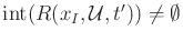$ \operatorname{int}(R({x_{I}},{\cal U},t')) \not = \emptyset$