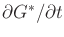 $ \partial G^*/\partial t$