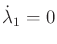 $ {\dot \lambda}_1 = 0$