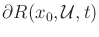 $ \partial R(x_0,{\cal U},t)$