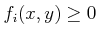 $ f_i(x,y) \geq 0$