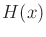 $ H(x)$