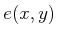 $ e(x,y)$