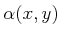 $ \alpha (x,y)$