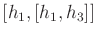 $ [h_1,[h_1,h_3]]$