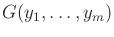 $ G(y_1,\ldots,y_m)$