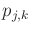 $ p_{j,k}$