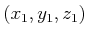 $ (x_1,y_1,z_1)$