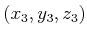 $ (x_3,y_3,z_3)$