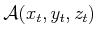$ {\cal A}(x_t,y_t,z_t)$