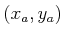 $ (x_a,y_a)$