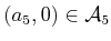 $ (a_5,0) \in {\cal A}_5$