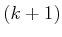 $ (k+1)$