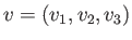 $ v = (v_1, v_2, v_3)$