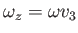 $ \omega_z = \omega v_3$